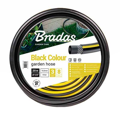Шланг для поливу Bradas Black Colour 1/2″ (20м) 28167 фото